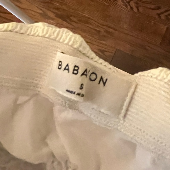 White Babaton strapless peplum tube blouse - Picture 2 of 2